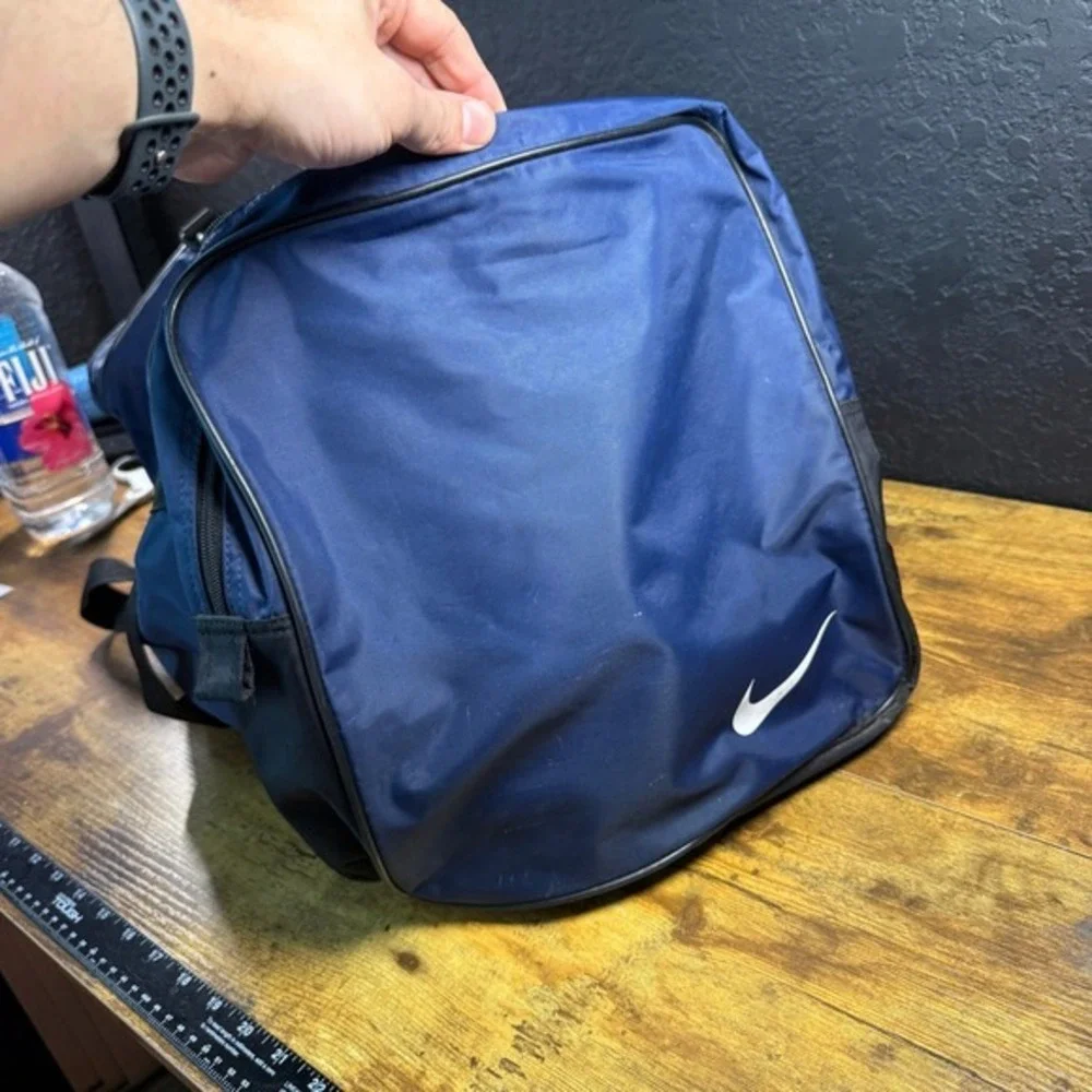 Nike Team Training Navy‎ Blue Polyester Duffel Bag Medium